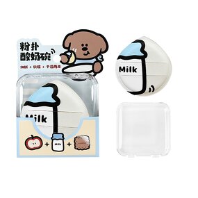 Foundation Sponge - Wholesale Water Drop Shape Khaki Blue Super Soft Washable Tool