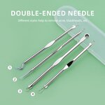 Pimple Extractor Kit - Hot Sale 4pcs Stainless Steel Acne Blackhead Blemish Needle