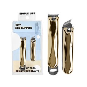 Finger Cuticle Nippers - Low MOQ Carbon Steel 2Pcs Wide Jaw Custom Packaging