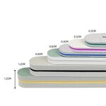 Nail Files - Factory Wholesale 100/180 Grit Half Moon Square Straight Manicure Tool