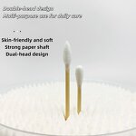 Ear Sticks - UUYP Hot Sales OEM 500Pcs Baby Large Head Bamboo Handle Cotton