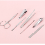 7 in 1 Nail Clippers Set - Portable Stainless Steel Manicure Pedicure Custom Box