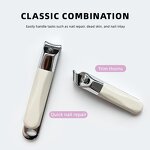 Finger Cuticle Nippers - Low MOQ Carbon Steel 2Pcs Wide Jaw Custom Packaging