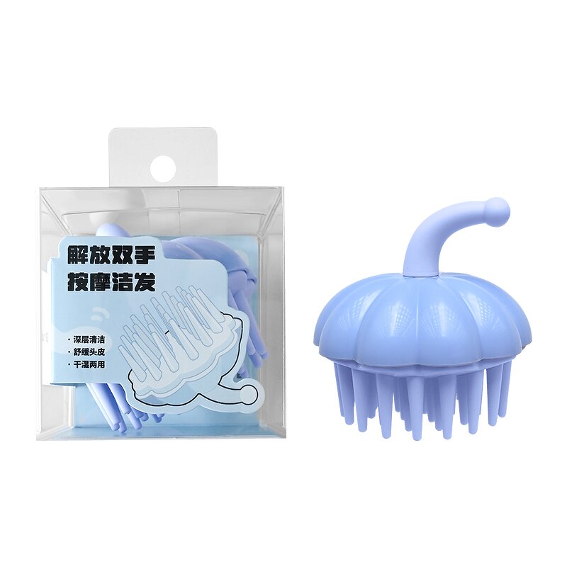 Scalp Massager Brush - Private logo Manual Shampoo Wet Dry Shower Cleansing Tool