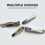 Finger Cuticle Nippers - Low MOQ Carbon Steel 2Pcs Wide Jaw Custom Packaging