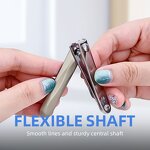 Nail Clippers - New Design Carbon Steel Gold Gray Cuticle Nippers Custom Packaging