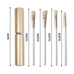 Makeup Brush Set - New Design 4Pcs Luxury Gold Synthetic Hair Custom Makeup Set