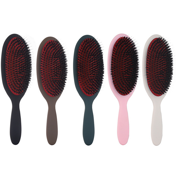 Boar Bristle Comb - Hot Sell Custom Logo Air Cushion Detangling Head Massager