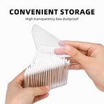 Bamboo Cotton Swabs - 500Pcs Organic Pointed Rounded for Makeup Ear Cleaning