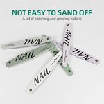 Nail Files - Factory Wholesale 100/180 Grit Half Moon Square Straight Manicure Tool