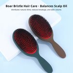 Boar Bristle Comb - Hot Sell Custom Logo Air Cushion Detangling Head Massager