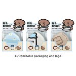 Foundation Sponge - Wholesale Water Drop Shape Khaki Blue Super Soft Washable Tool