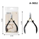Nail Cuticle Trimmer - Professional Carbon Steel Straight Nippers Cutter Scissors