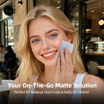 Oil Blotting Paper - Natural Linen 120Pcs Oil-Control Facial Travel Skin Care Tool