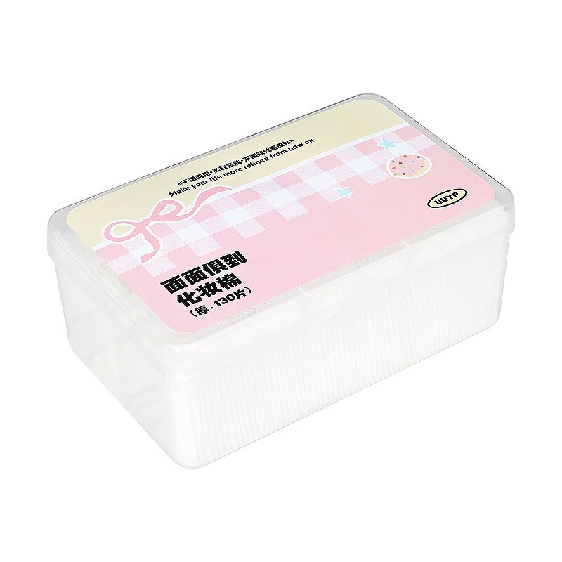 Cotton Pads - 130Pcs Square Makeup Remover Wet Dry Washable Skin-Friendly