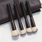 Makeup Brush Set - UUYP Luxury 10Pcs Synthetic Hair Foundation Women Beauty Bag