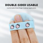 Flocking Cosmetic Puffs - 2Pcs Wholesale 3Color Facial Loose Powder Custom Packaging