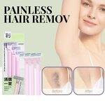 Facial Hair Razor Set - Women's Reusable 3-Piece Metal Safety Razor Holder