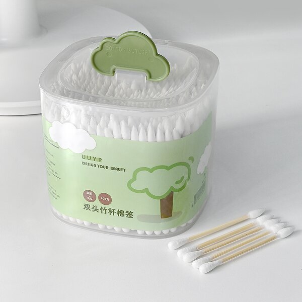 Cotton Swabs - High Quality Double Head Organic Eco Friendly Daily Makeup Tools