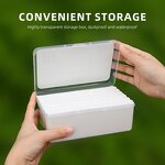 Cotton Pads - 130Pcs Square Makeup Remover Wet Dry Soft Washable Skin-friendly