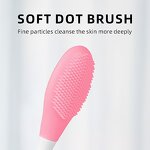 Silicone Facial Cleanser - Dual-Head Pink New Design Makeup Tools Face Cleaning