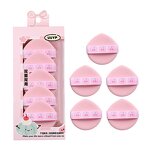 Cosmetic Puffs - Customized 5Pcs Double-sided Pink Foundation Sponge Beauty Accessory