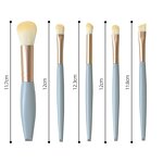 Makeup Brush Set - Hot Selling 5Pcs Foundation Blush Concealer with Mirror Portable