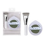 Face Cosmetic Puffs - Stock 2Pcs Powder Foundation Sponge Plastic Handle Custom Package