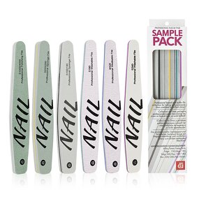 Nail Files - Factory Wholesale 100/180 Grit Half Moon Square Straight Manicure Tool