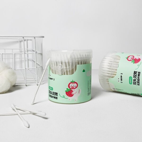 Cotton Buds - UUYP Hot Sales Double Head Disposable Eco Friendly Baby 200Pcs