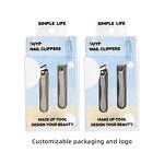 Nail Clippers - New Design Gold Gray Cuticle Nippers Wholesale Custom Packaging