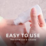 Travel Bottles Set - 7-Piece Plastic Flip Cap Refillable Shampoo Lotion Soap