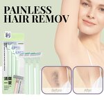 Facial Hair Razor Set - Women's Reusable 3-Piece Stainless Steel Triple Blade Holder