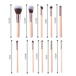 Makeup Brush Set - High Quality 10Pcs Portable Luxury Foundation Blush Concealer