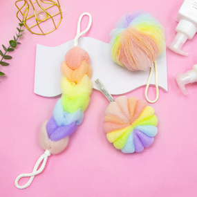 Body Clean Sets - High Quality Eco-Friendly PE Mesh Sponge Shower Puff Exfoliating