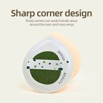 Face Cosmetic Puffs - Stock 2Pcs Powder Foundation Sponge Plastic Handle Custom Package