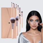 Makeup Brush Set - High Quality 10Pcs Portable Luxury Foundation Blush Concealer