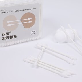 Ear Cotton Buds - UUYP Double Head Disposable Eco-Friendly Custom Logo Swabs