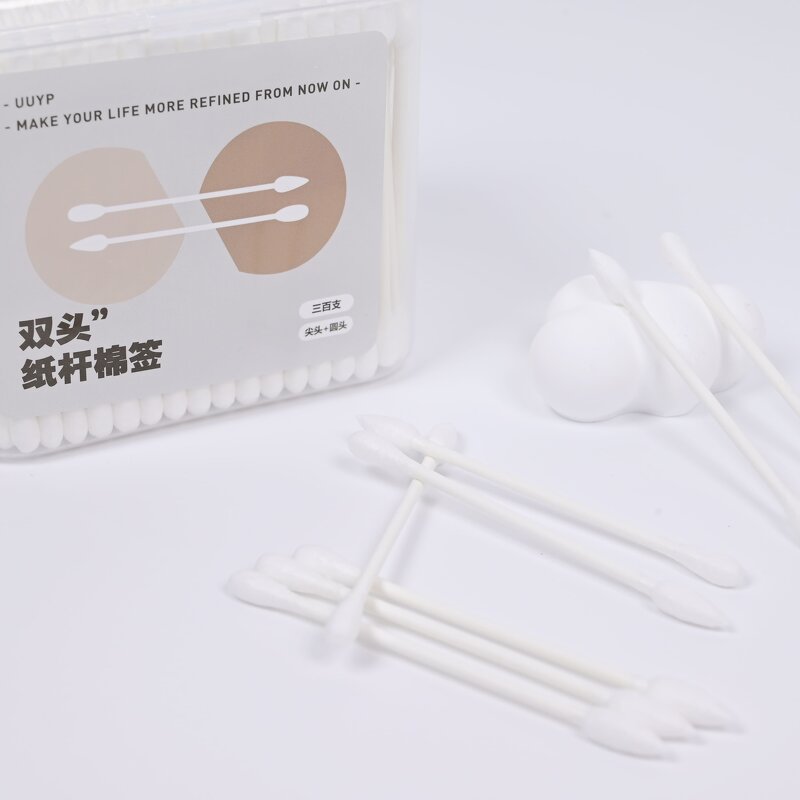 Ear Cotton Buds - UUYP Double Head Disposable Eco-Friendly Custom Logo Swabs