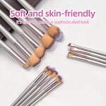 Makeup Brushes Set - UUYP Luxury 14Pcs Foundation Cosmetics Women Beauty Bag