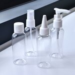 Portable Cosmetic Set - Plastic Perfume Spray Lotion Shampoo Refill Travel Tool