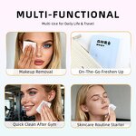 Makeup Remover Wipes - Private Label 3-Layer Ultra-Soft Waterproof Cleansing 10Pcs