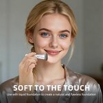 Cosmetic Puffs - Stock 1Pcs Powder Foundation Sponge Plastic Handle Custom Package