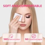 Cotton Pads - 130Pcs Square Makeup Remover Wet Dry Washable Skin-Friendly