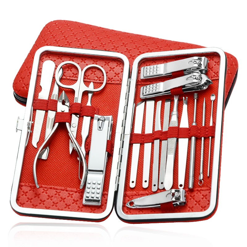 Pedicure Set Factory - Professional 18 Piece Travel Care Kit