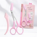 眉剪工厂-免费样品粉色塑料修剪器