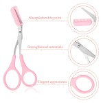 眉剪工厂-免费样品粉色塑料修剪器