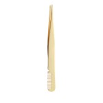 Eyelash Tweezers Manufacturer - Wholesale Slanted Tip with Comb