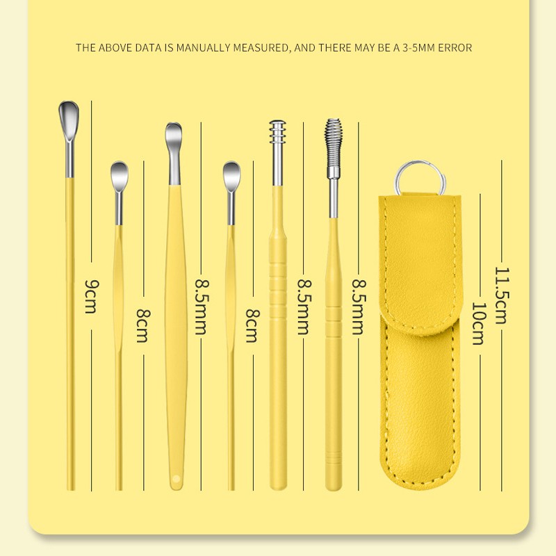 Ear Cleaner Set Manufacturer - 6PCS Stainless Steel Spoon Set