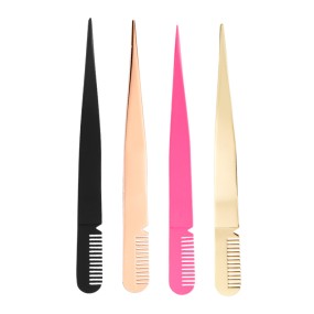 Lash Tweezers Factory - Custom Logo Rose Gold Eyebrow Comb